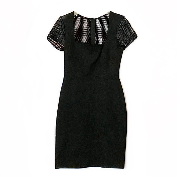 Roland Mouret x Banana Republic Black Cap Sleeve Sheath Dress - Picture 5 of 10